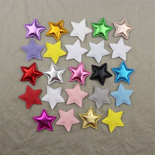 3.1cm Hot Stamping Cloth Star Jewelry Accessories DIY Hair Accessories Accessories Material Clothing Shoes and Socks Doll Decoration Accessories