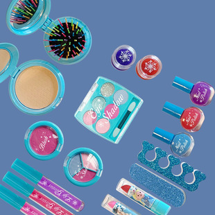 Cross-border Ice and Snow suit Play Home Simulation Cosmetics Makeup Bag Girl Princess Toy Handbag Nail Polish