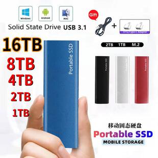 23 new solid-state ssd mobile hard disk large capacity solid-state hard disk 2T/4t/6T high-speed metal cross-border foreign trade