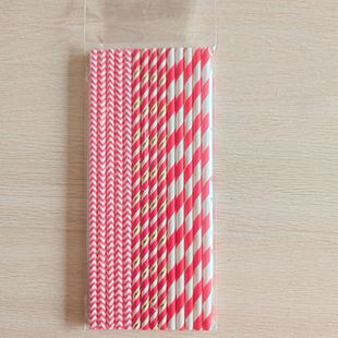 Paper straw environmentally friendly biodegradable color party food grade disposable cross-border green striped paper straw wholesale