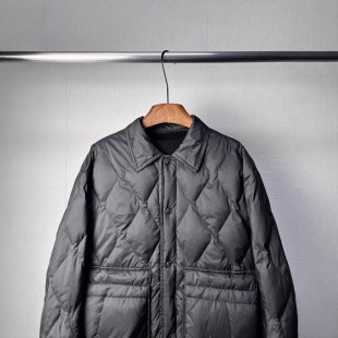 Bird Home Element 2024 Winter New Casual Fashion All-match Fashion Brand Lapel Light Shirt Down Jacket for Men