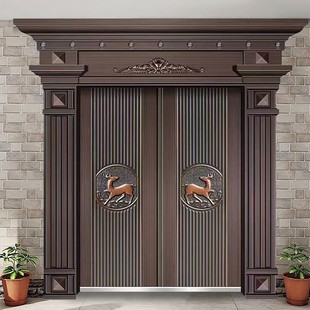 Supply private gate villa gate non-standard gate rural gate zinc alloy gate Chinese wind gate