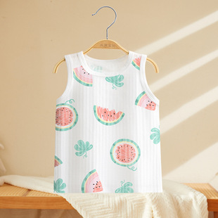 Baby Vest Summer Thin Baby Girl's Camisole Small Vest Cotton Children's Sleeveless Inner Wear Boys' Summer Wear