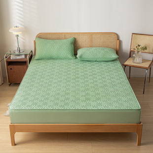 Maternal and Infant Grade Waterproof Soybean Padded Bed Cover Three-Piece Set All-inclusive Non-Slip Mattress Protective Cover Urine-Proof Simmons Bed Cover