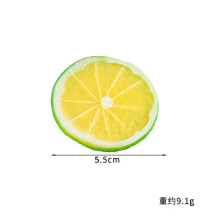 Simulation Lemon Slice Fruit Model Restaurant Desktop Decorations Fake Fruit Film and Television Photography Props