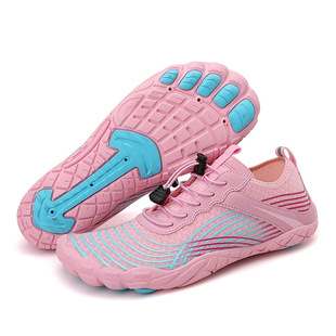 New beach shoes men's and women's diving snorkeling wading swimming shoes non-slip anti-cut red foot skin-sticking shoes surfing shoes