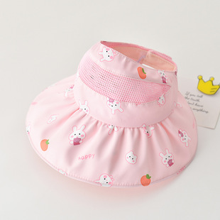 Baby Sunscreen Hat Summer Thin Empty Top Hat for Boys and Girls Big Brimmed Baby Sunshade UV Protection Sun Hat Basin Hat