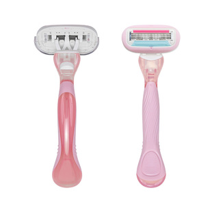 Xirui 5-layer Blade Pink Ladies Shaving Knife Hair Removal Knife Underarm Private Small Shell Manual Shaving Knife