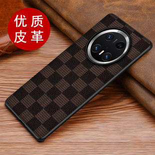 For Huawei Mate70 Phone Case mate70pro Drop-resistant Protective Case Leather mt60pro Fashion Plaid