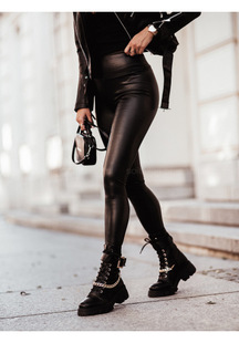 Cross-border autumn and winter plus velvet high waist leather pants foreign trade PU pants wish Amazon European and American-style tight women's pants