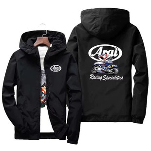 2023 Spring and Autumn Men's Jacket Cross-border Jacket Teenager Students Korean Thin Upper Clothes Hooded Windbreaker Printed logo