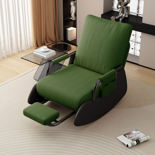 Lazy Sofa Reclining Sleepable Single Rocking Chair Recliner Folding Lunch Break Home Balcony Leisure Chair Backrest Chair