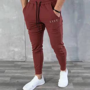 LYFT Muscle Family Autumn and Winter New Sports Pants Men's Casual Pants Korean-style Slim Fitness Pants Men's Ankle Pants