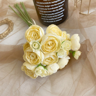 Yellow Flower Material Wedding Flower Art Simulation Flower Decoration Wedding Sunflower Poppy Yellow Yellow Lemon Yellow Soft Home