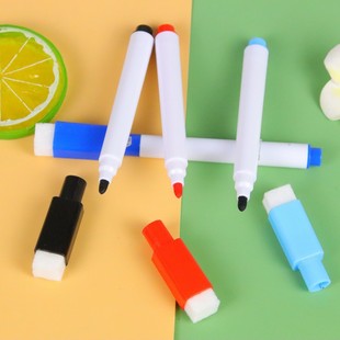 Black color whiteboard pen 8 PCs suit student children graffiti brush creative stationery erasable whiteboard pen wholesale