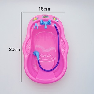 Cross-border mini cartoon play house bathroom series accessories simulation bath ball soap bathtub toy manufacturers wholesale