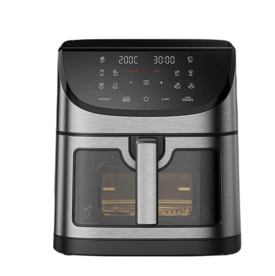 Factory in stock fast air fryer cross-border hot-selling visual touch screen electric fryer oil-free large capacity 8L