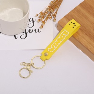 Creative Cartoon Mickey Series Keychain Cute Couple's Stitch Tigger Fresh Hand Rope Small Accessories