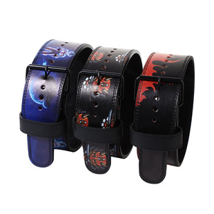 Squat hard pull strength bodybuilding waist support sports protective gear belt bodybuilding cowhide fitness weightlifting belt cross-border wholesale