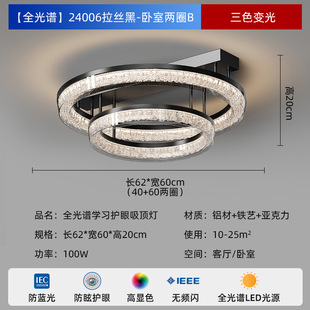 Italian Minimalist Living Room Main Lamp Modern Simple Atmospheric High-level Designer Ring Light Luxury Bedroom Ceiling Lamp