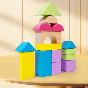 Children's Building Blocks 3-6 Years Old Puzzle Boy 1-2 Years Old Baby Girl Baby Assembled 4-7-9 Years Old Wooden Toys
