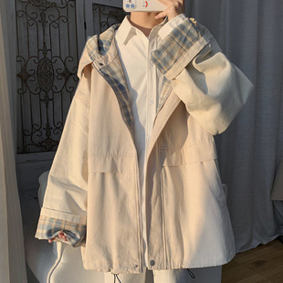 Spring Jacket Coat Women's Korean-style Loose Harajuku Hong Kong-style 2025 New Salt Student All-match Ins Couple Suit