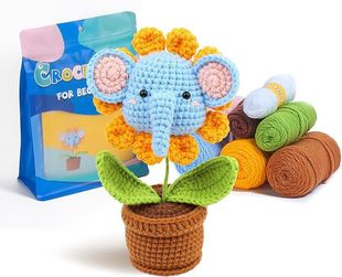 New Crochet Material Package Handmade DIY Knitting Wool Doll English Manual Decorative Ornaments