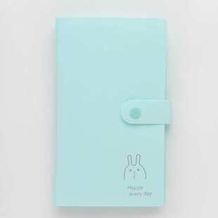 Small card storage book Student train ticket card collection book Polaroid simple business card holder portable transparent card holder