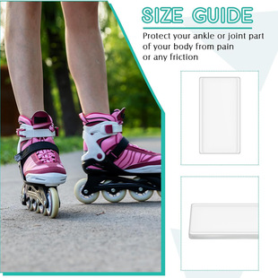 Figure Skating Anti-abrasion Foot Ankle Protection Silicone Sticker Roller Skate Foot Skate Ankle Gel Anti-pinch Foot Speed Skating Protection Pad
