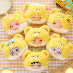 Встряхивая горячая маленькая сумка Kabi Barra Blind Box ручной куклы дома гостиная телевизор шкаф смолы украшения