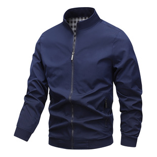 Spring and Autumn 2024 Trendy Brand All-match Baseball Collar Jacket Men's Korean Casual Jacket Public Edition Two-open