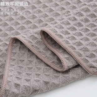 Factory wholesale large waffle towel microfiber strong absorbent skin-friendly hair wipe honeycomb face towel