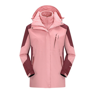 Factory direct winter outdoor assault clothing men's and women's two-piece three-in-one men's coat windproof waterproof mountaineering suit