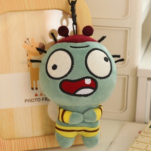 The younger brother worships and worships your pendant little zombie doll plush toy voice voice key chain talking doll