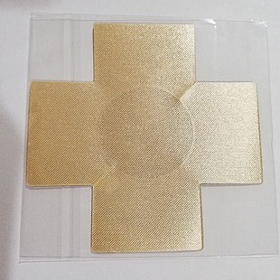 Sexy Breast Sticker Disposable Cross Plum Blossom Round Satin Cloth Breast Sticker Breast Sticker Ultra-thin Breathable Anti-running No-mark Sticker
