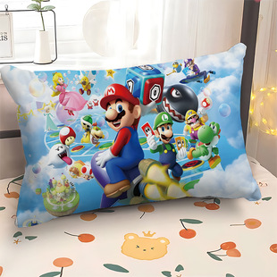 Game Super Mary Pillow Case Nordic Geometric Pillow 30*50 Rectangular Sofa Cougchen Set 40*60 Can be Set