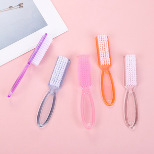 Factory supply long handle nail brush plastic powder dust brush simple nail tools dust cleaning brush manicure tools