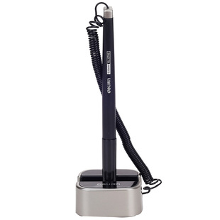 Deli Desk Pen Fixed Sign Pen Anti-lost Pen 6791 Counter Financial Hotel Bar Desktop Desktop Pen Office