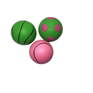 Pet toy ball 6.3cm solid natural rubber ball dog toy interactive training ball cross-border