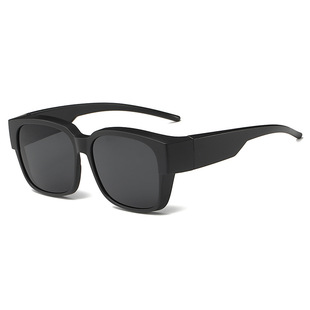 Glasses set portable dual-purpose sunglasses new outdoor driving large frame myopia sunglasses men's clip glasses