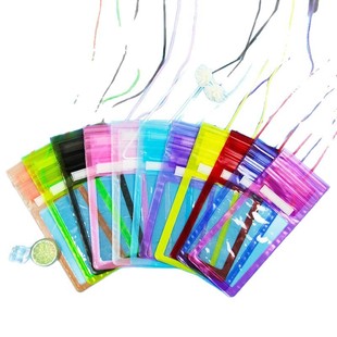 Mobile Phone Waterproof Bag PVC Transparent Swimming Three-fold Waterproof Mobile Phone Protective Case Water Splashing Festival Outdoor Storage Protective Case