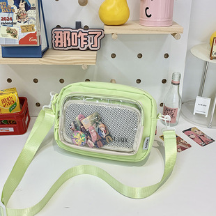 Campus All-match Basic Small Food Pain Bag Baji Zhagu Transparent Single Shoulder Crossbody Bag Secondary Simple Baby Bag