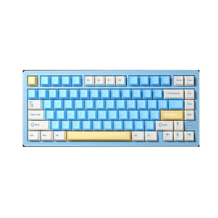 New Aluminum Tuo Tuo F75PRO customized mechanical keyboard wireless Bluetooth three-mode semi-transparent keycap gaming e-sports keyboard
