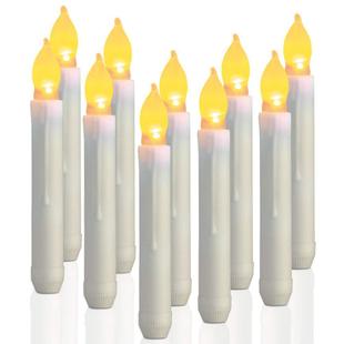 Amazon hot sale led electronic candle light Halloween Christmas decoration teardrop candle diy long rod rod wax spot