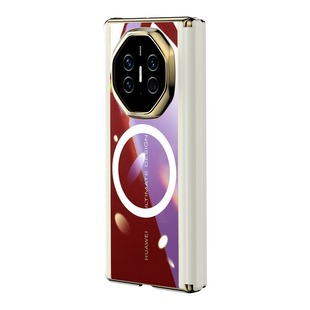 Suitable for Huawei MateXT Phone Case Electroplated Transparent Magnetic Suction Central Axis Double Hinge Protection Extraordinary Master Protective Cover