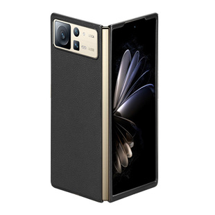 For Xiaomi Mix Fold3 Mobile Phone Case Protective Case Xiaomi Fold 2 Mobile Phone Case Coarse Litchi Pattern Leather Case