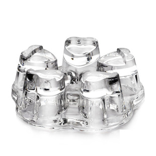 Glass teapot heating base plum blossom insulation base candle tea warmer cup warmer large heart-shaped base