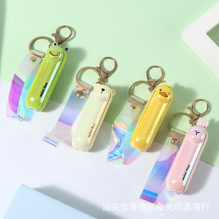Новый продукт волшебный милый объект брелок вентилятор мини USB ночник маленький вентилятор красочный наружный ремешок Карманный вентилятор