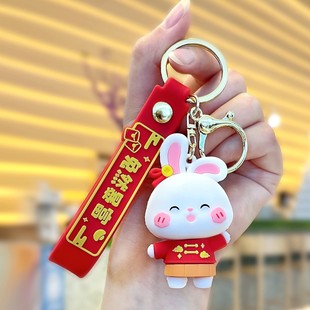 Factory direct key chain small pendant three-dimensional doll car key chain schoolbag pendant wholesale stall merchandise