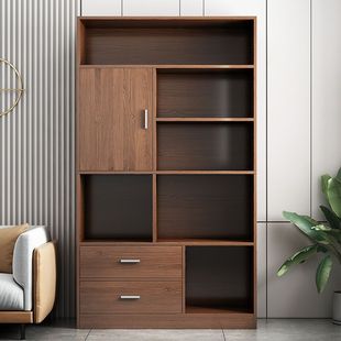 Bookcase Floor-standing Wall Rack Household Bedroom Storage Cabinet Living Room Display Cabinet Simple Storage Cabinet Dustproof Bookshelf
